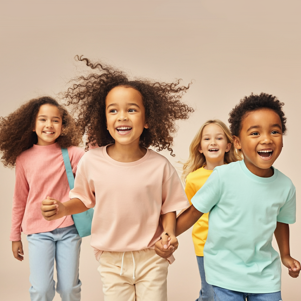 kids running